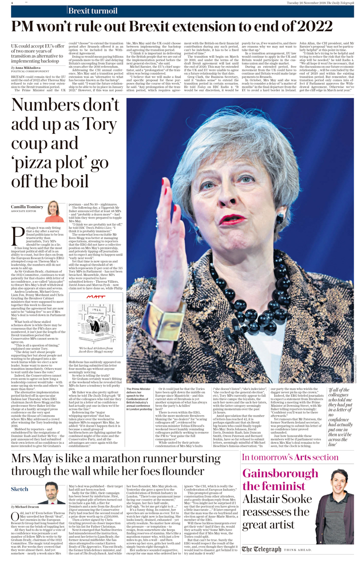 20181120 Daily Telegraph