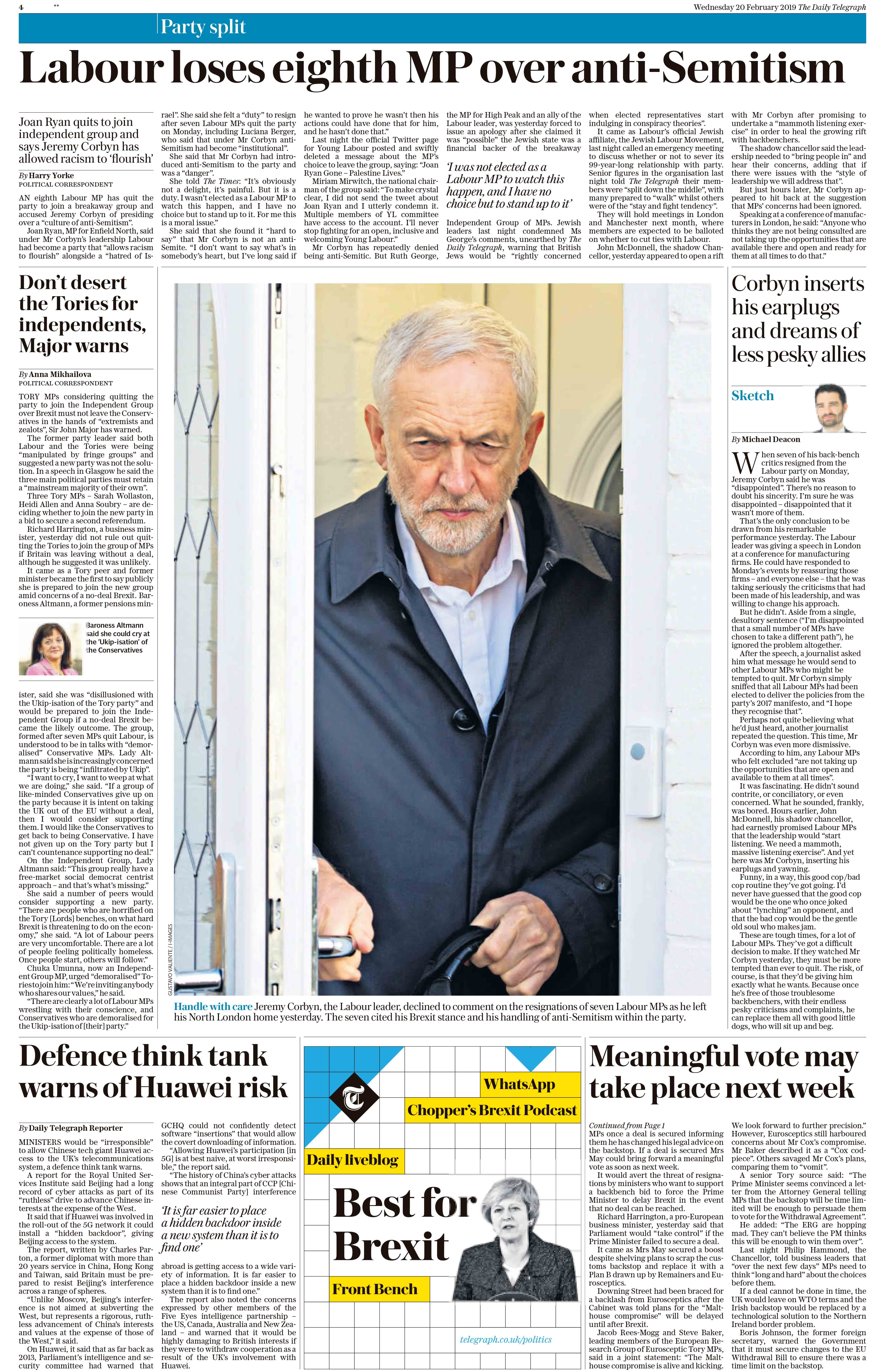 20190220 Daily Telegraph